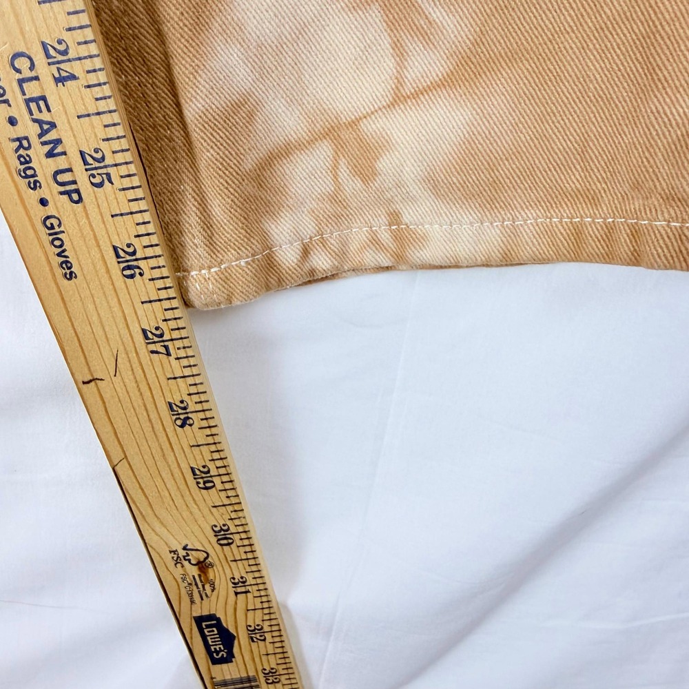 PACSUNDenim Carpenter Pants Tie Dye Brown Tan‎ Straight Leg Women - Picture 8 of 9